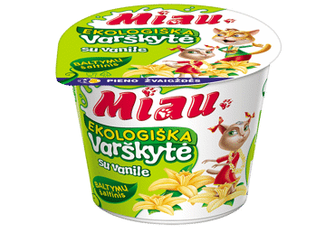 Ekologiška varškytė su vanile MIAU, rieb. 6 % rieb., 100 g