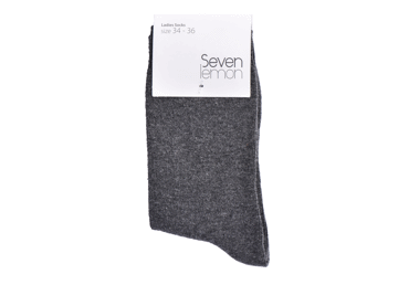 Moteriškos kojinės SEVEN LEMON, dydis 34-36, pilkos, 1 pora, 1 vnt.