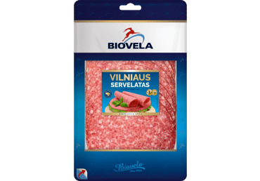 Hot smoked VILNIAUS sausage, a. r., 100 g
