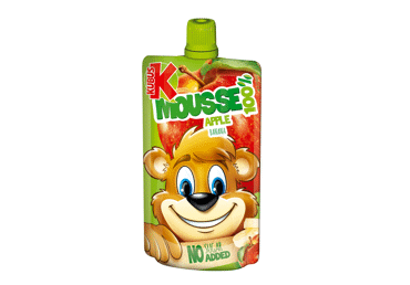 Obuolių ir bananų tyrelė KUBUŠ, 100 g
