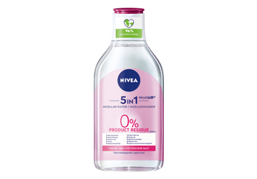NIVEA odą tausojantis micelinis vanduo su aminorūgštimi ir migdolų aliejumi sausai odai, 400 ml
