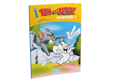 Knyga TOM AND JERRY. SPALVINIMO KNYGELĖ, 4 rūšys, 1 vnt. 