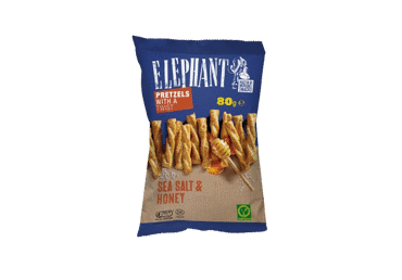 Pretzel strips ELEPHANT with honey and salt, 80 g