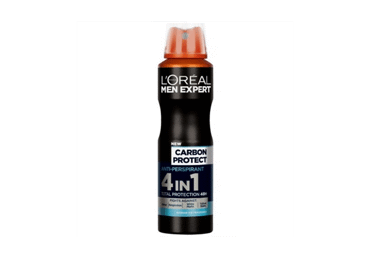 Vyriškas purškiamasis dezodorantas L'OREAL MEN EXPERT CARBON, 150 ml