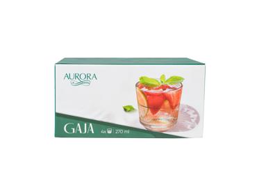 Stiklinės AURORA GAJA 260 ml 4 vnt.