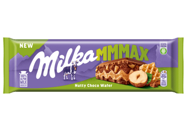 Молочный шоколад MILKA с лесными орехами и вафлями, 270 г