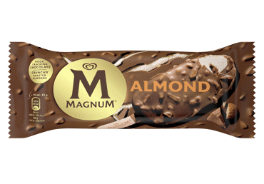 Valgomieji ledai MAGNUM su migdolais, 83 g