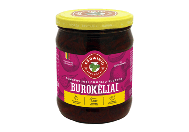 Konservuoti burokėliai KĖDAINIŲ KONSERVAI obuolių sultyse, 480 g
