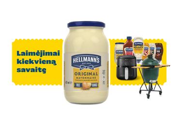 Majonezas HELLMANN'S ORIGINAL, 76 % rieb., 625 ml