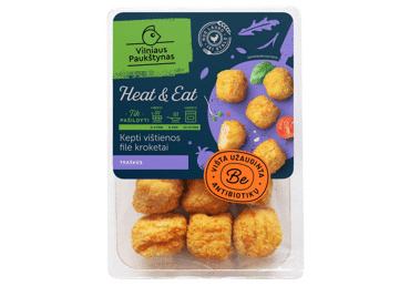 Kepti vištienos filė kroketai, atvėsinti, 280 g