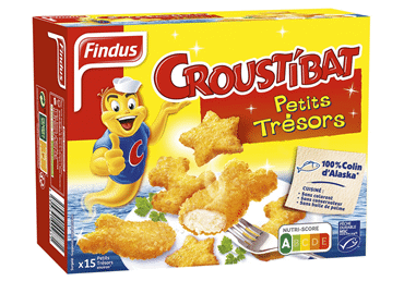 Frozen Alaskan pollock fingers FINDUS, 450 g