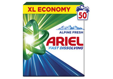 Skalbimo milteliai ARIEL Alpine Fresh, 50 skalb., 2,75 kg