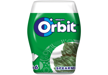 Kramtomoji guma ORBIT SPEARMINT, mėtų skonio, 64 g