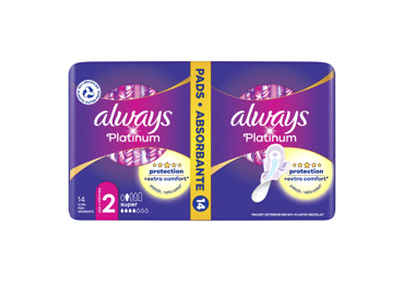 Higieniniai paketai ALWAYS Platinum Super, S2, 14 vnt.