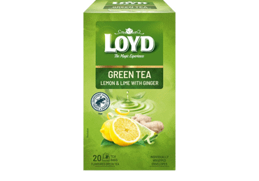 Зеленый чай LOYD с лимонами и зелеными лимонами, 34 г