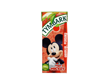 Obuolių, persikų ir braškių gėrimas TYMBARK, 200 ml
