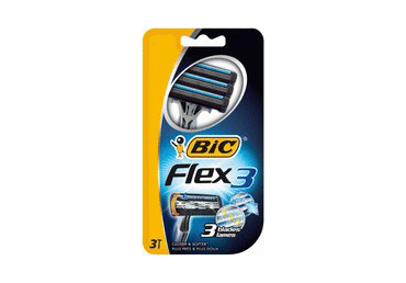 Vienkartiniai skustuvai BIC FLEX3, 3 vnt.
