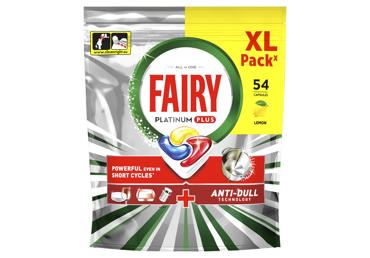 Automatinių indaplovių kapsulės FAIRY Platinum+ Lemon, 54vnt
