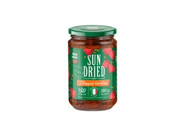 Chopped sun-dried tomatoes WELL DONE, 280 g