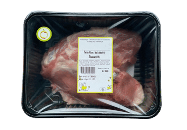 Chilled turkey thighs with skin and bone (farm), 1 kg