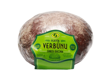 Светлый паровой хлеб VERBŪNŲ, 600 г