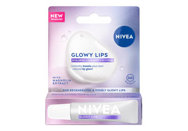 NIVEA GLOWY LIPS lūpų balzamas, 10 ml