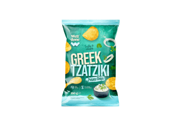 Tzadzikio skonio bulvių traškučiai WELL DONE, 180 g