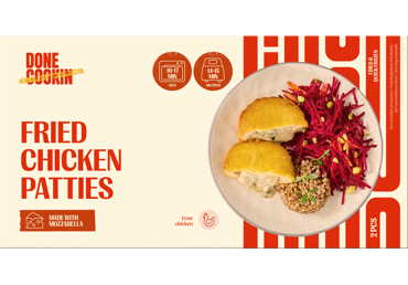 Frozen fried chicken patty DONE COOKIN with mozzarella, 290 g