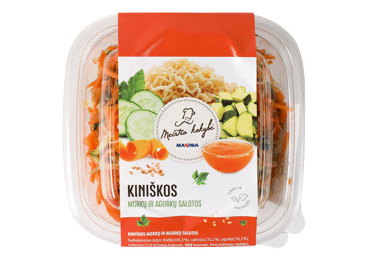 Kiniškos morkų ir agurkų salotos (tinka ir veganams), 300 g