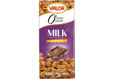 Becukris pieninis šokoladas VALOR su migdolais, 150 g