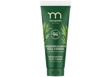 Dezodoruojamasis kojų kremas MARGARITA, 75 ml