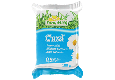 Liesa varškė FARM MILK, 0,5 % rieb., 180 g
