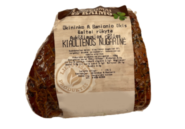 Šaltai rūkyta kiaulienos nugarinė LINKĖJIMAI IŠ KAIMO, a. r., 1 kg