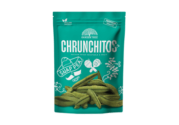 Vakuume kepintos žirnių ankštys CHRUNCHITOS, 45 g
