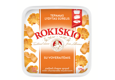 Tepamasis ROKIŠKIO sūris su voveraitėmis, 23 % rieb., 175 g
