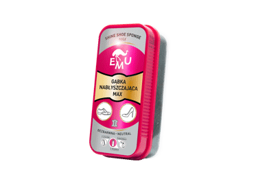 EMU EMU Shoe Shine Sponge MAX - COLORLESS 1 pcs /Kempinėlė 1pcs