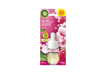Elektrinis kištukinis oro gaiviklis „Air Wick“, vyšnių žiedų ir aviečių kvapo, 19 ml