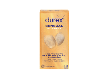 Prezervatyvai DUREX SENSUAL NO LATEX, 10 vnt.