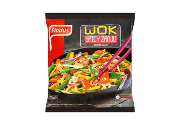 Šaldytos daržovės WOK SPICY FINDUS, 325 g