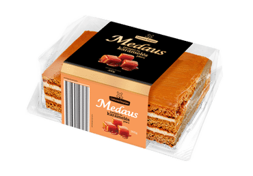 Medaus pyragas su karamelės įdaru, 300 g