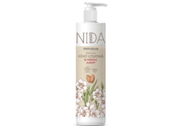 Drėkinamasis kūno losjonas NIDA su migdolų aliejumi, 250 ml