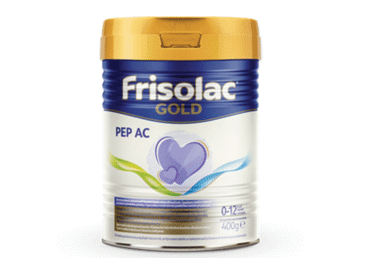 Молочная смесь FRISOLAC GOLD PEP AC для аллергичных младенцев (0-12 месяцев), 400 г