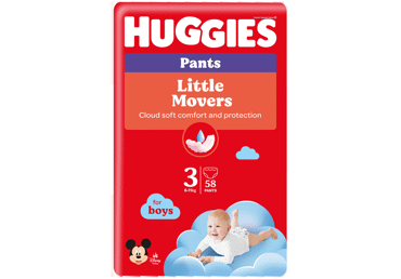 Sauskelnės-kelnaitės HUGGIES PANTS BOYS 3 (6-11 kg), 58 vnt.