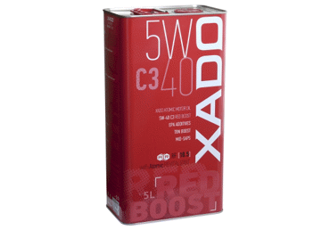 XADO Atomic Oil variklinė alyva 5W-40 C3 RED BOOST (skardinė 5L)
