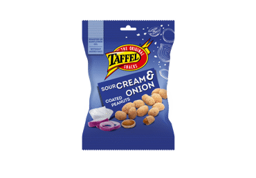 Roasted peanuts in shell TAFFEL, sour cream and onion flavor, 140 g
