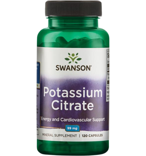 Swanson Potassium Citrate 99mg 120 kap
