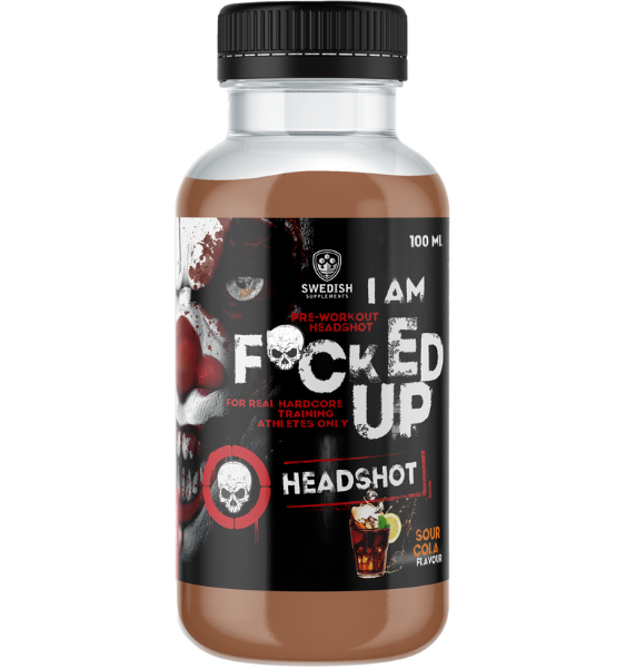 Swedish Supplements I Am F*cked Up Headshot Sour Cola 100 ml