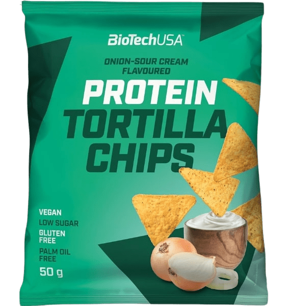 BioTech Protein Tortilla Chips Onion-Sour Cream 50 g