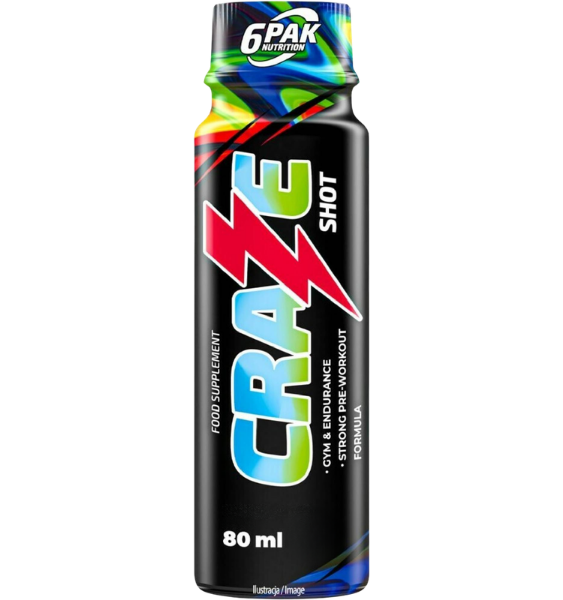 6PAK Nutrition Craze Shot Orange 80 ml