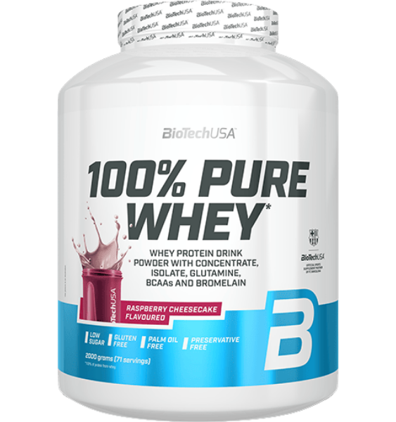 BioTech 100% Pure Whey Raspberry Cheesecake 2000 g